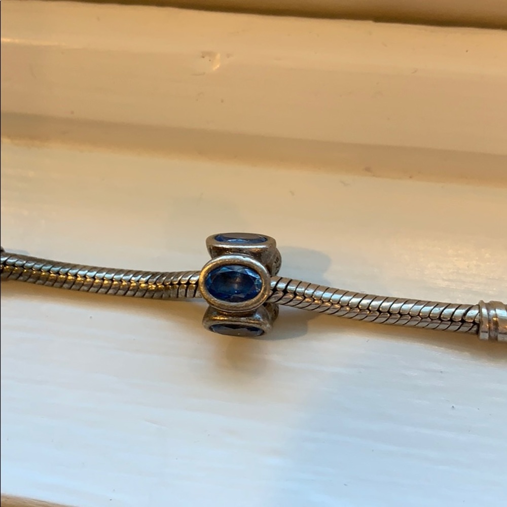Blue jewels pandora charm